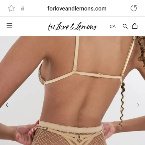 For Love and Lemons Glitter Bralette BNWT (M) - Picture 3 of 10